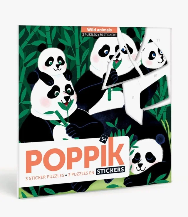 My Sticker Puzzle - Wild Animals By Poppik