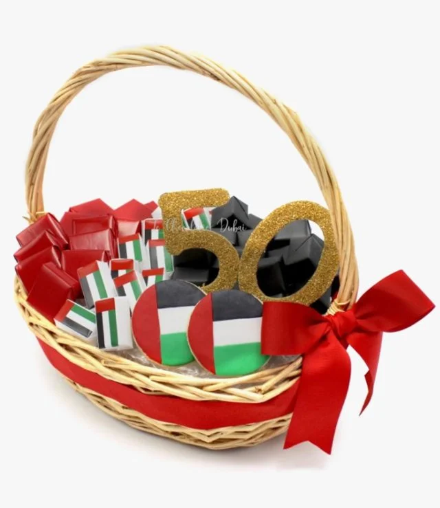 National Day '50' Basket By Le Chocolatier