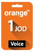Orange Voice Recharge Card - JOD 1