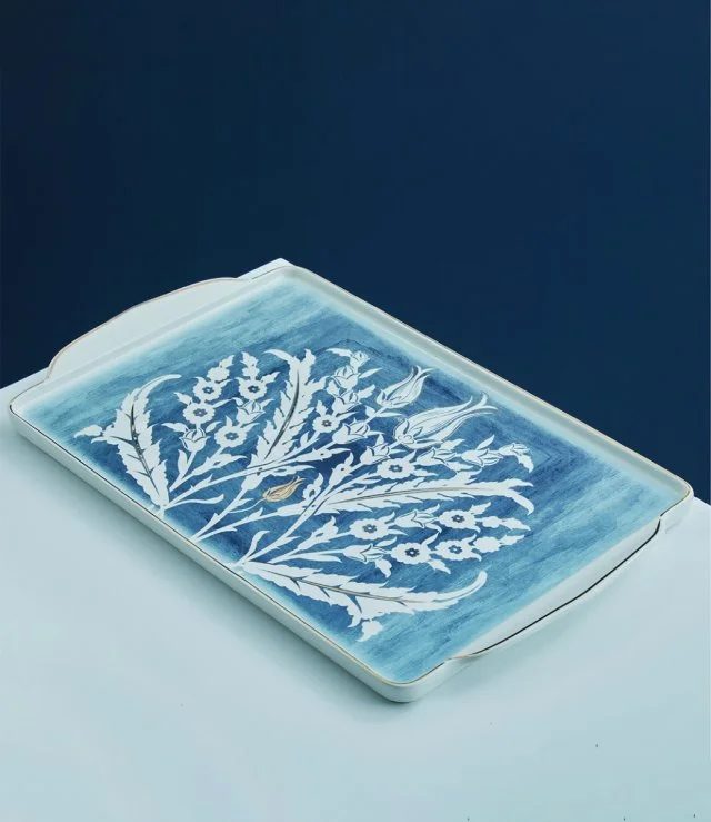 Otantik Tolipa-Porcelain Serving Trays-Blue