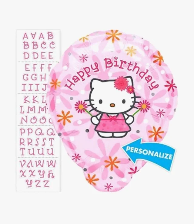 Personalized Hello Kitty B-Day Balloon