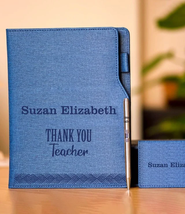 Personalised Thank you Diary Set 