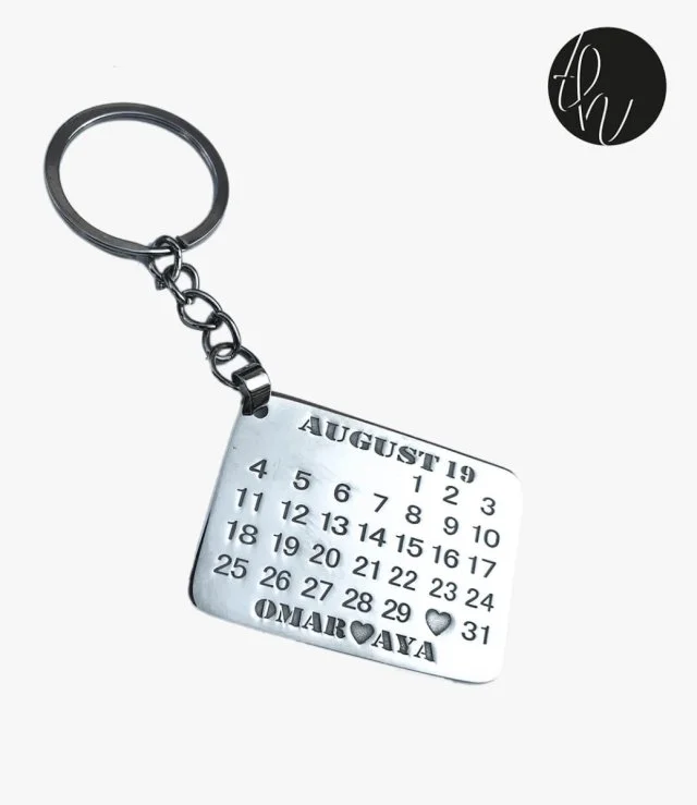 Personalized Calendar Keychain 