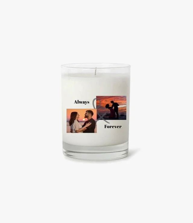 Personalized Photo Anniversary Candle