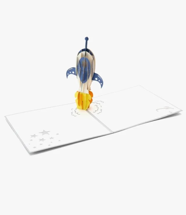 Rocket - 3D Pop up Card By Abra Cards