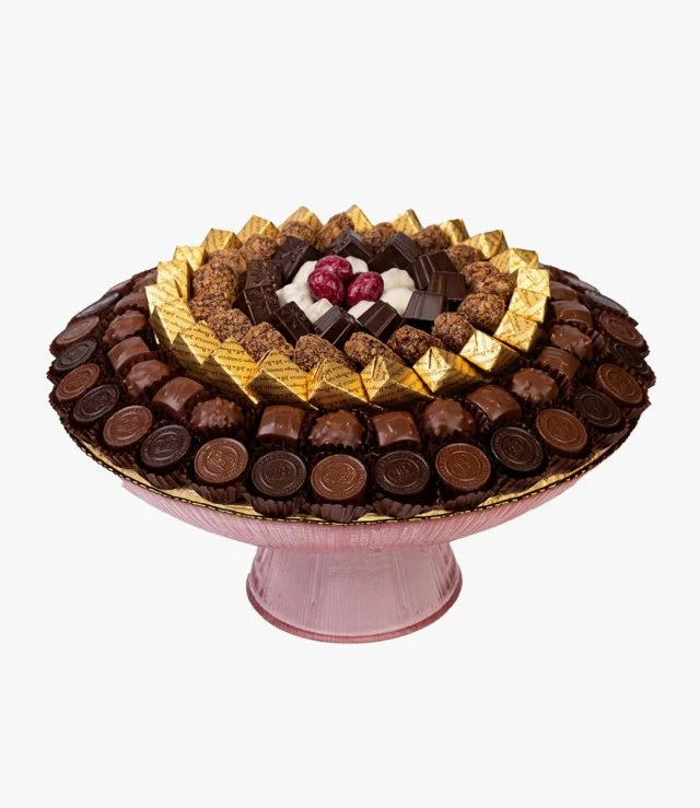 Pink Tray 1.250kg Chocolate by Jeff de Bruge