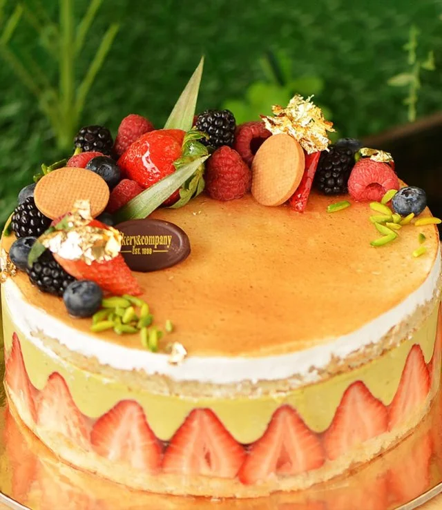 Pistachio Strawberry Cake by Bakery & Company