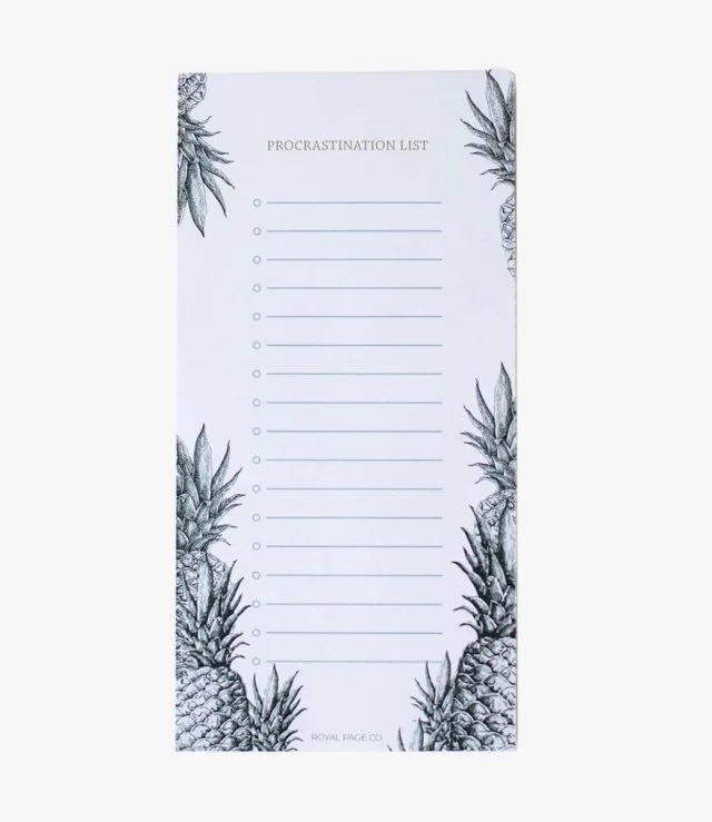 Procrastination List Small Notepad By Royal Page Co