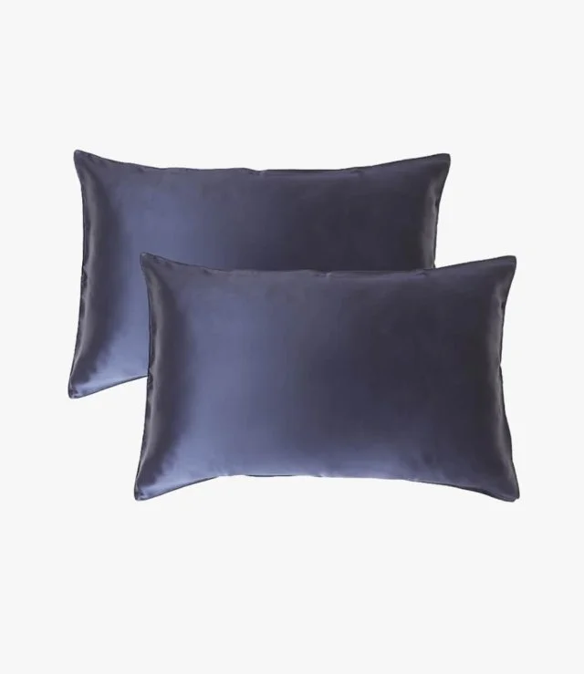 Pure Silk Pillowcases - Navy Blue