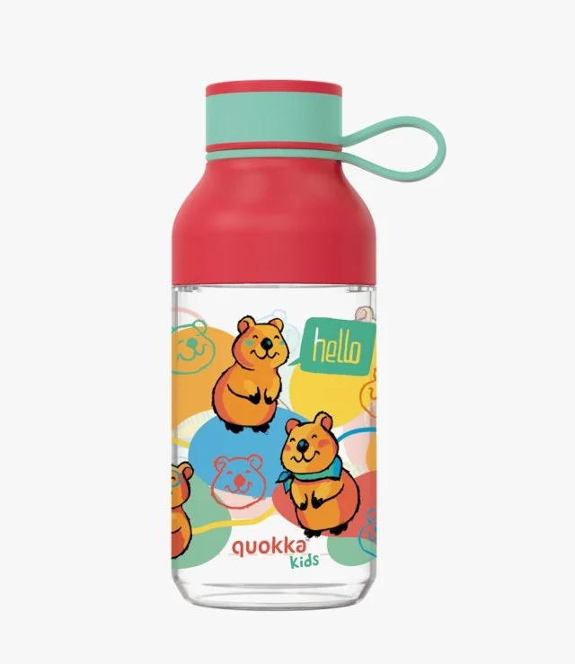 Quokka Kids Tritan Bottle Ice With Strap Happy Quokka 430 ml
