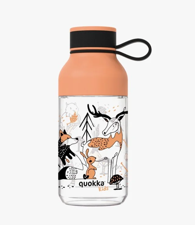 Quokka Kids Tritan Bottle Ice With Strap In The Woods 430 ml