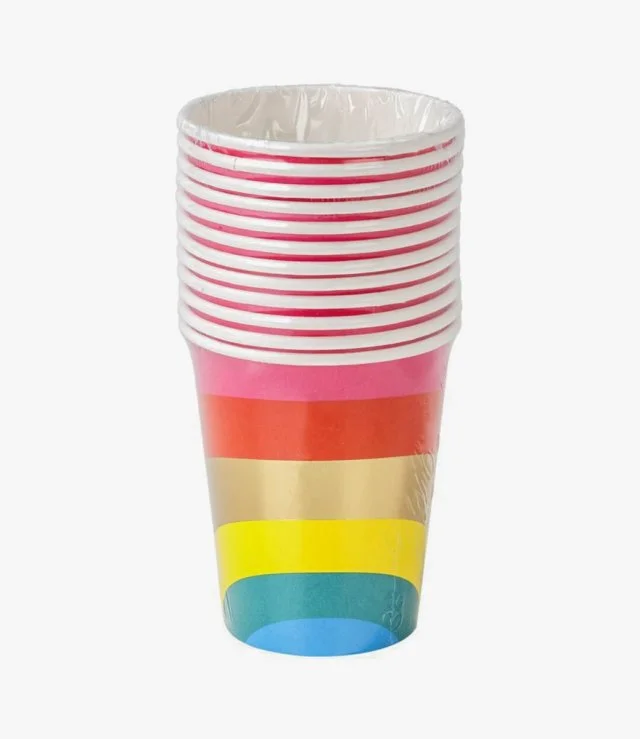 Rainbow Paper Cups 12pc Pack by Talking Tables