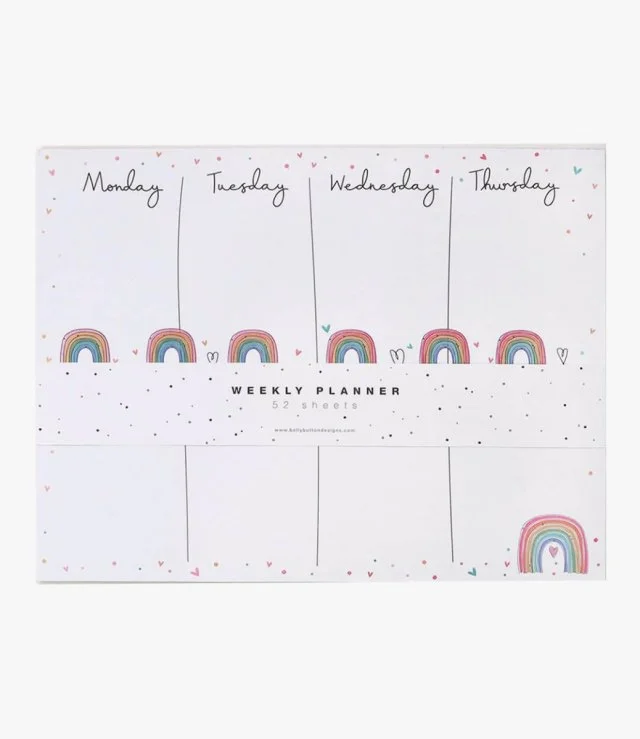 Rainbow Weekly Planner by Belly Button