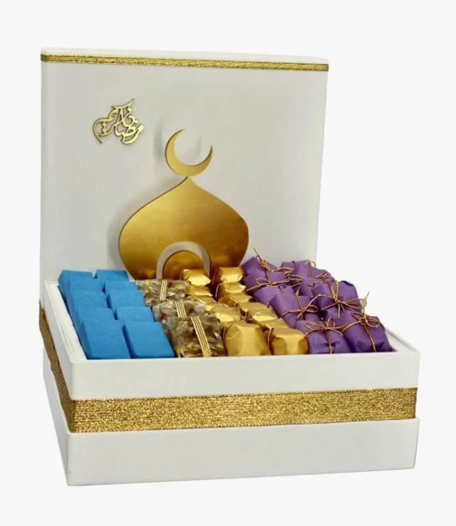 تمر وشوكولاتة رمضان الفاخر حجم متوسط من لو شوكوليتير دبي