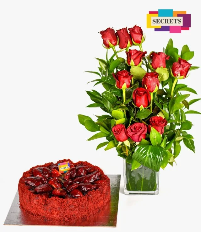 Red Velvet & Red Roses Bundle 