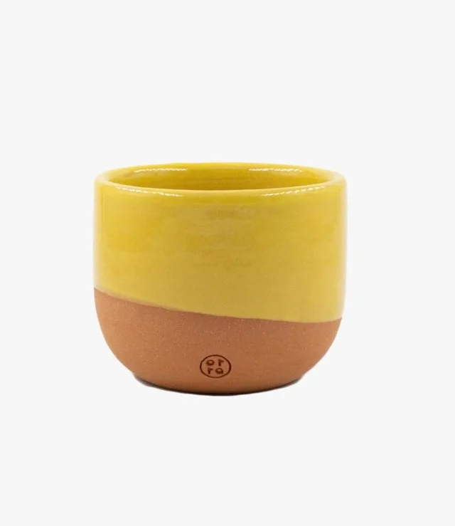 Saffron Pottery Cup
