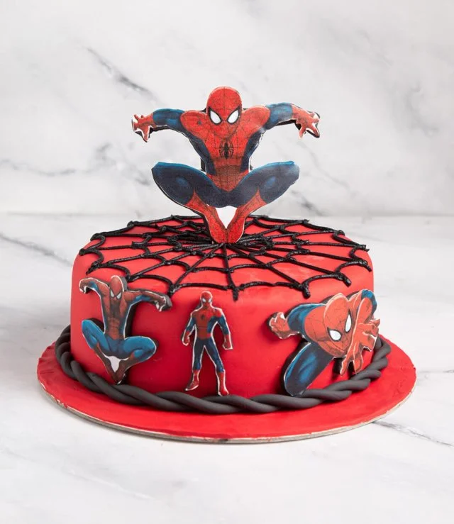 Spiderman Design Cake By Sugar Daddy's Bakery 
