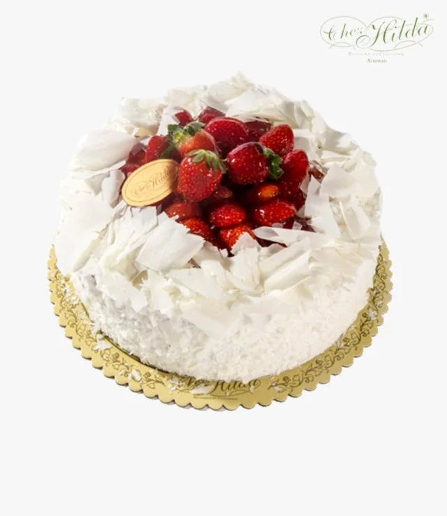 Large Strawberry Cake by Chez Hilda Patisserie