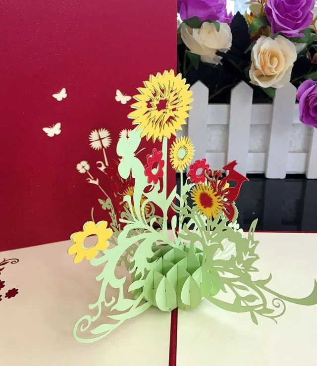 Sunflower 3D Greeting Card
