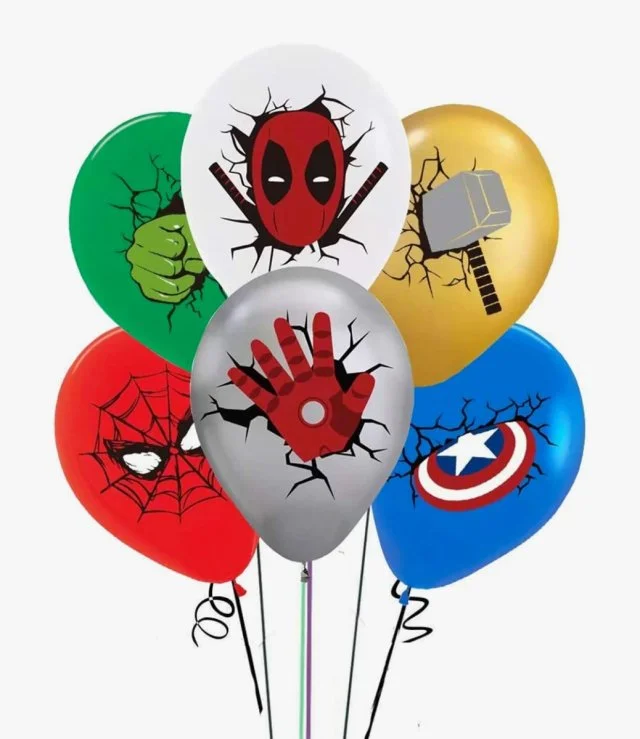Superheroes Latex Balloons