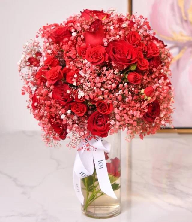 The Red Mix Flower Bouquet