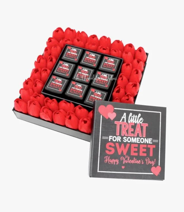 Valentine Chocolate Flower Luxury Box by Le Chocolatier Dubai