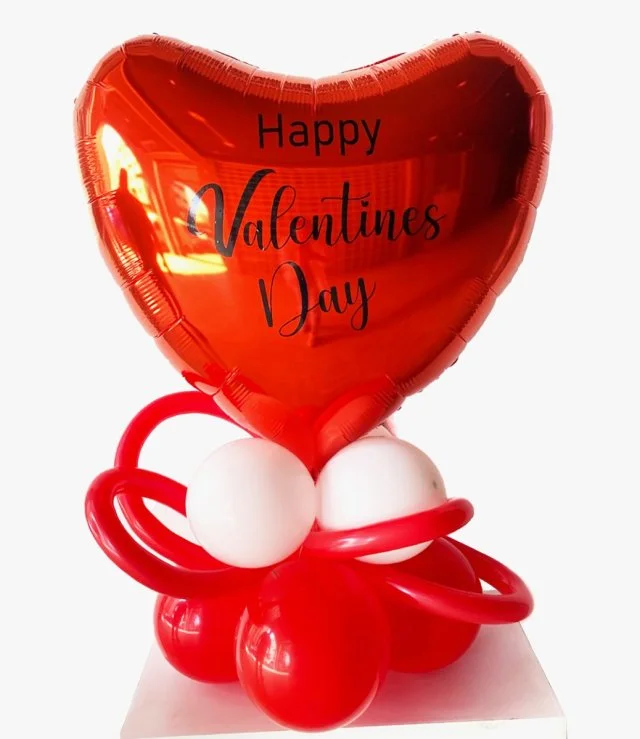 Valentine Heart-Shaped Balloon Stand