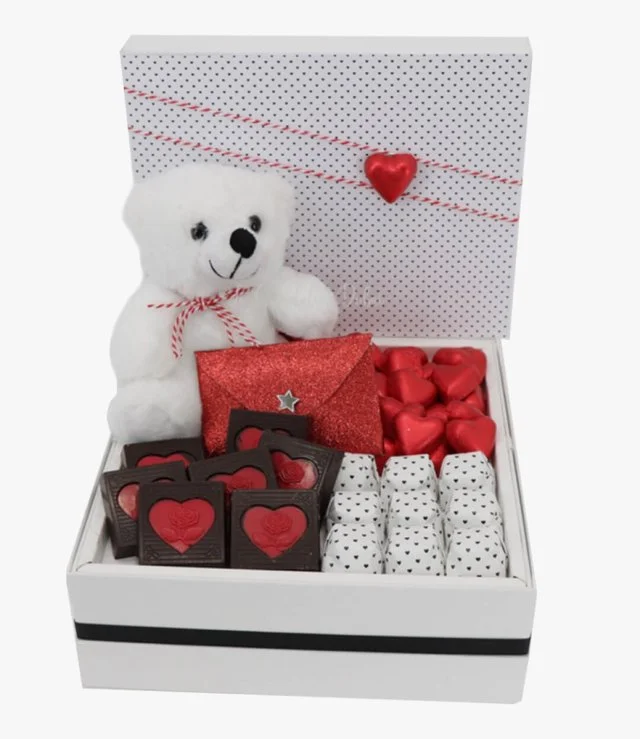 Valentine Medium Luxury Chocolate Hamper by Le Chocolatier Dubai