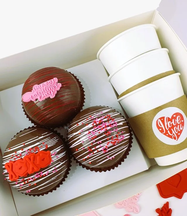 Valentine's Hot Chocolate Balls with Marshmallows by Sugaholic