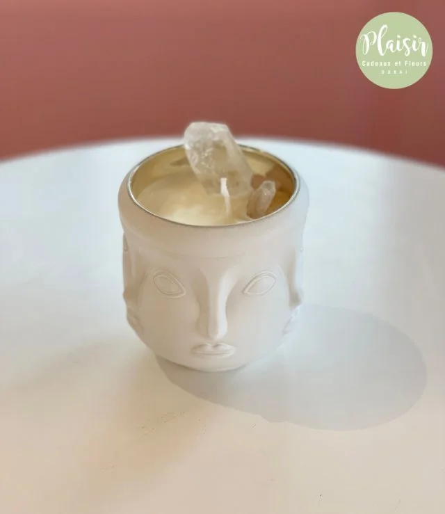 Visage Soy Candle with Crystal - Style C By Plaisir
