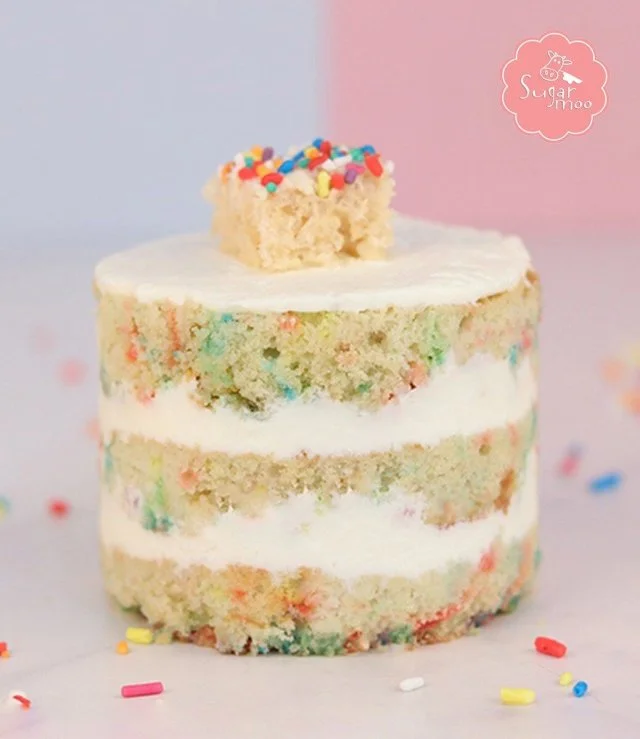 Baby White Velvet Party Cake by SugarMoo