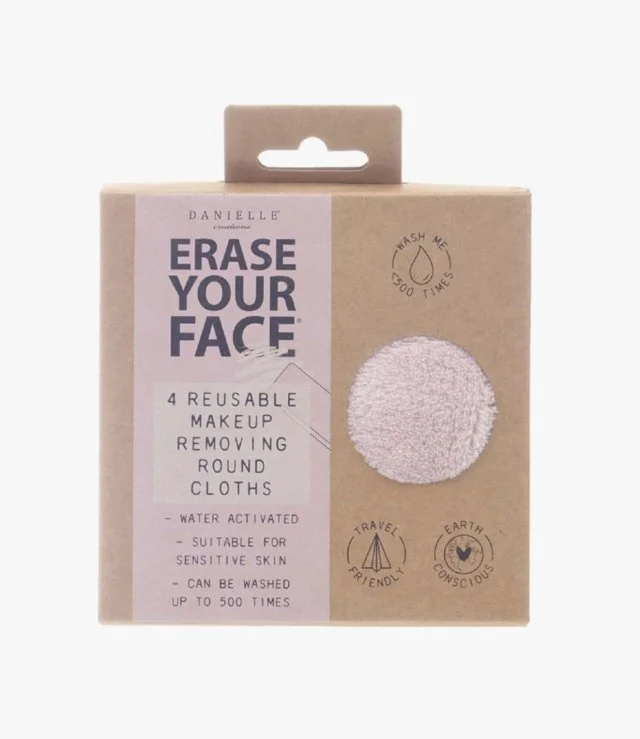 X4 Pastel Make up Removing Pads in recyclable card box  (12x12cm) 