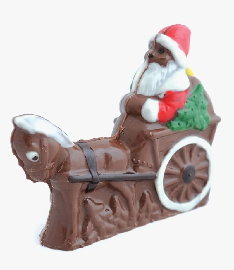 شوكولاتة سانتا على حصان 