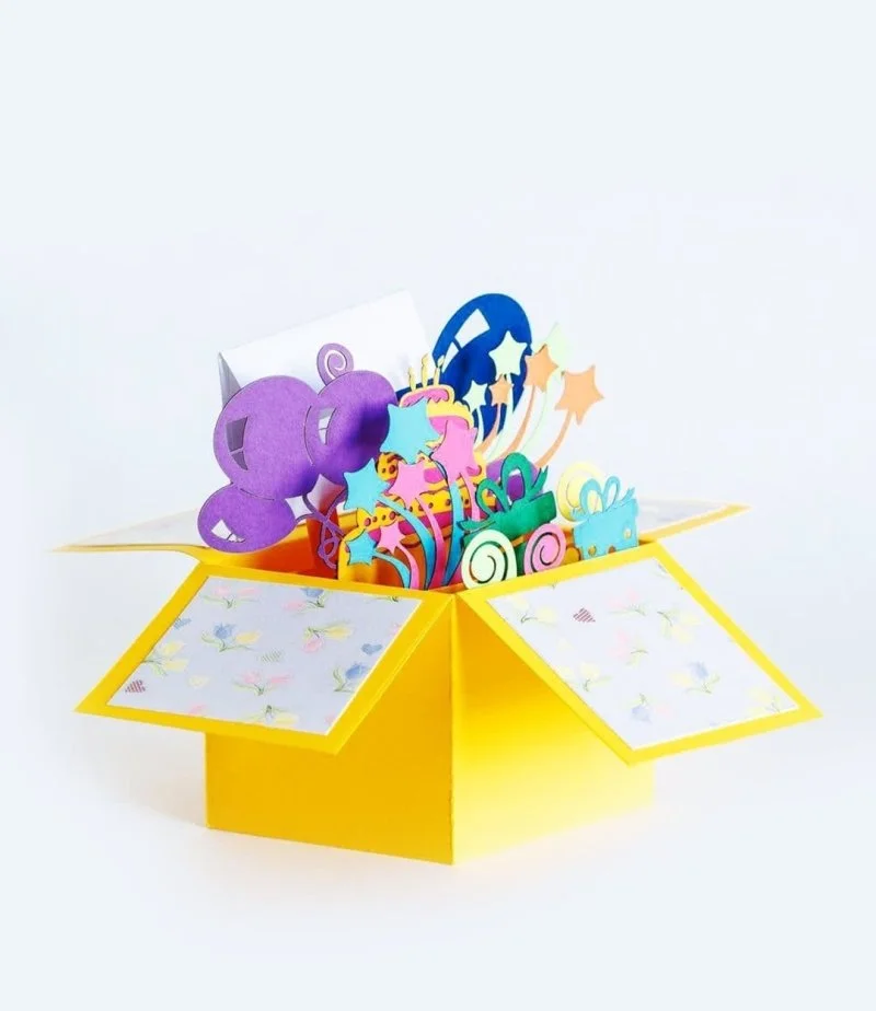 Pop-Up 3D Greeting Box 