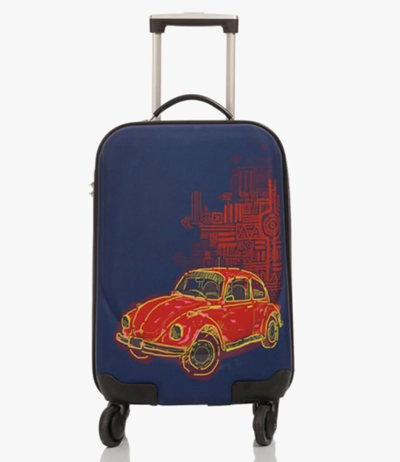 حقيبة سفر ترولي برسمة سيارة من بيج ديزاين 