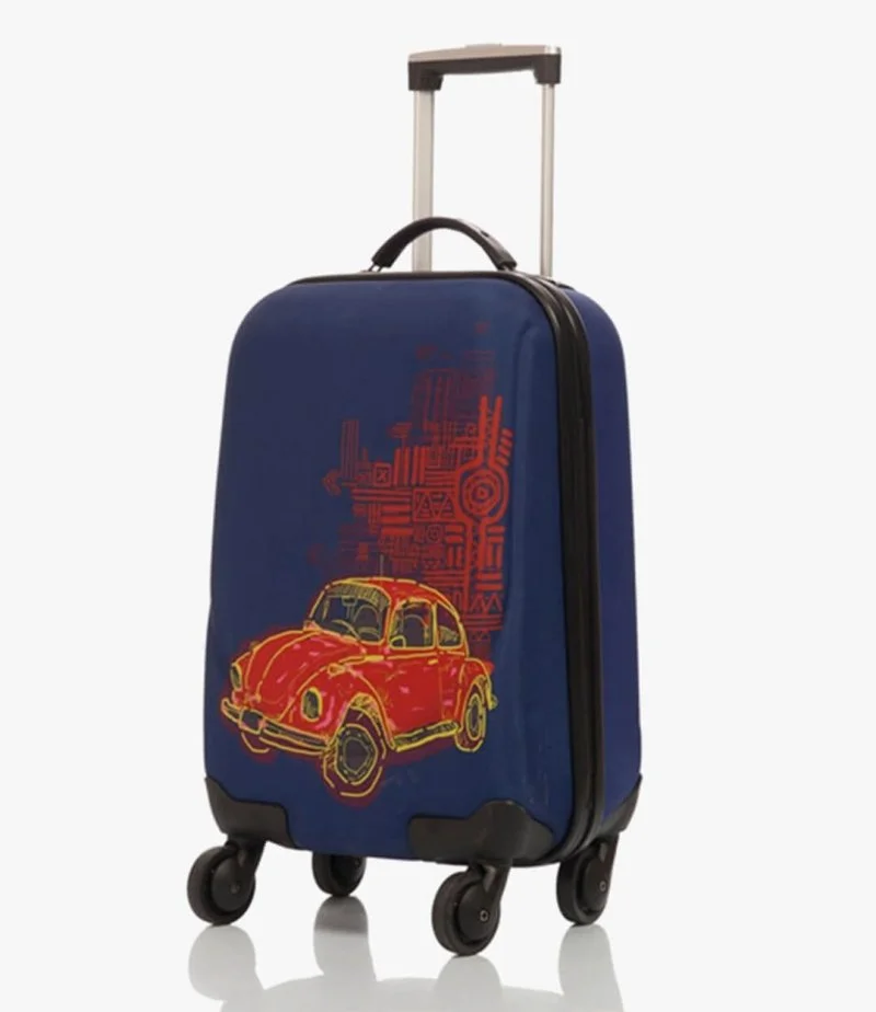 حقيبة سفر ترولي برسمة سيارة من بيج ديزاين 