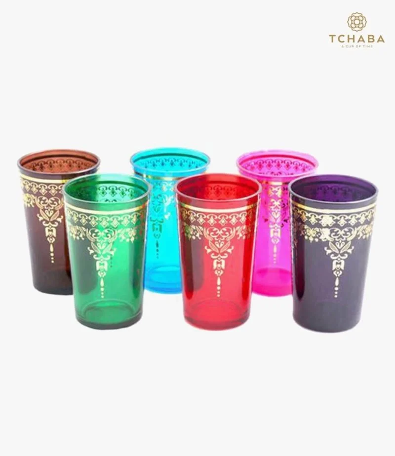 Moroccan Tea Glass Cups by Tchaba 