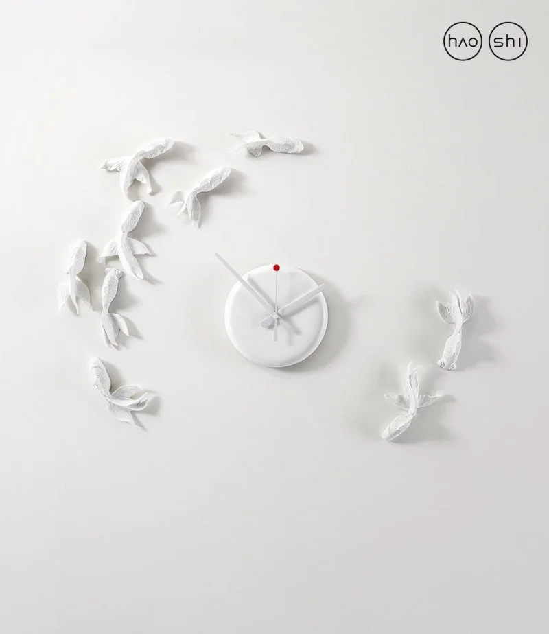 Goldfish X Clock by Haoshi 
