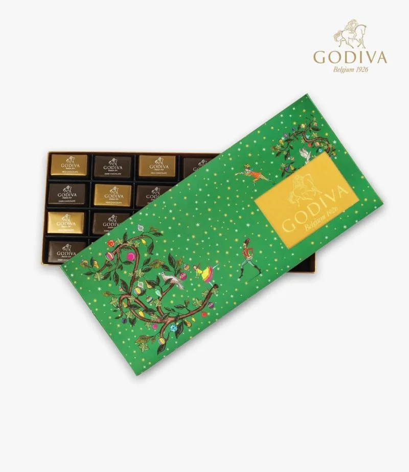 صندوق شوكولاتة نابوليتان الكريسماس (48 قطعة) من جوديفا 