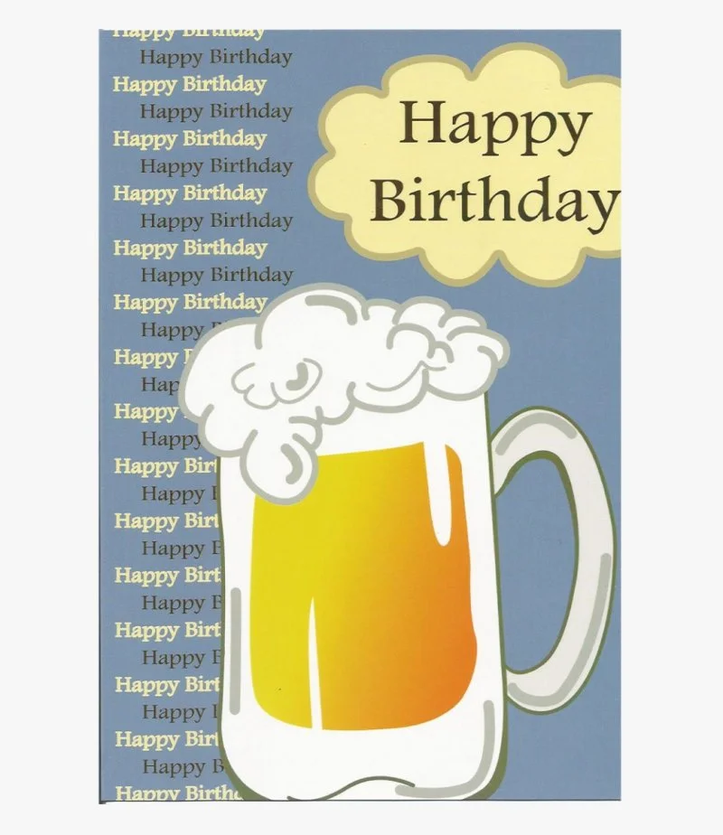 Happy Birthday Drink Greeting Card