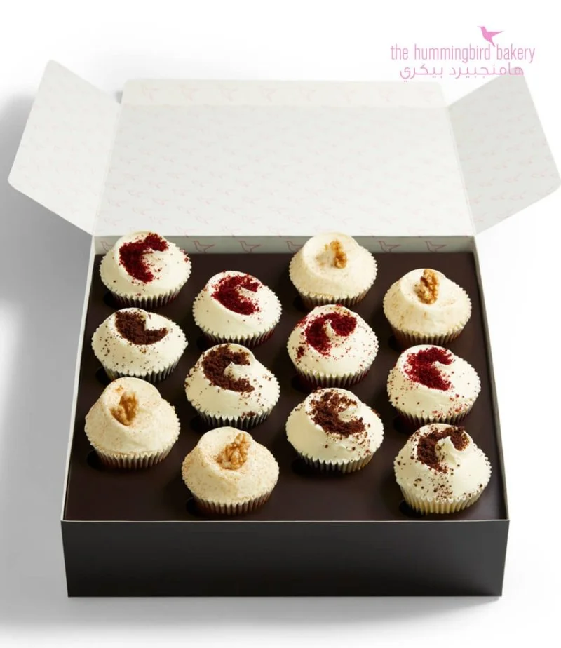 12pcs Luxury Cupcake Gift Box Large By Hummingbird Bakery