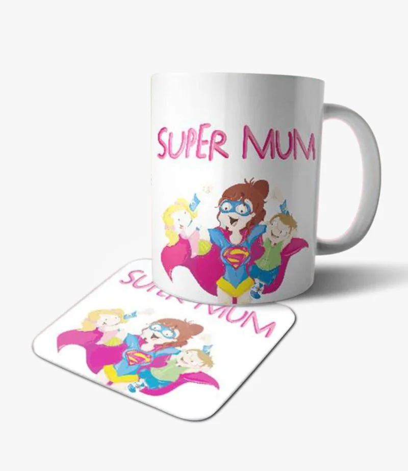Super Mum Mug & Coaster
