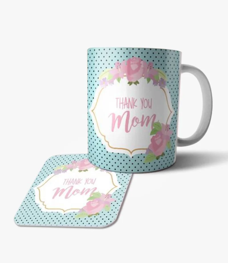 Thank You Mom Mug & Coaster