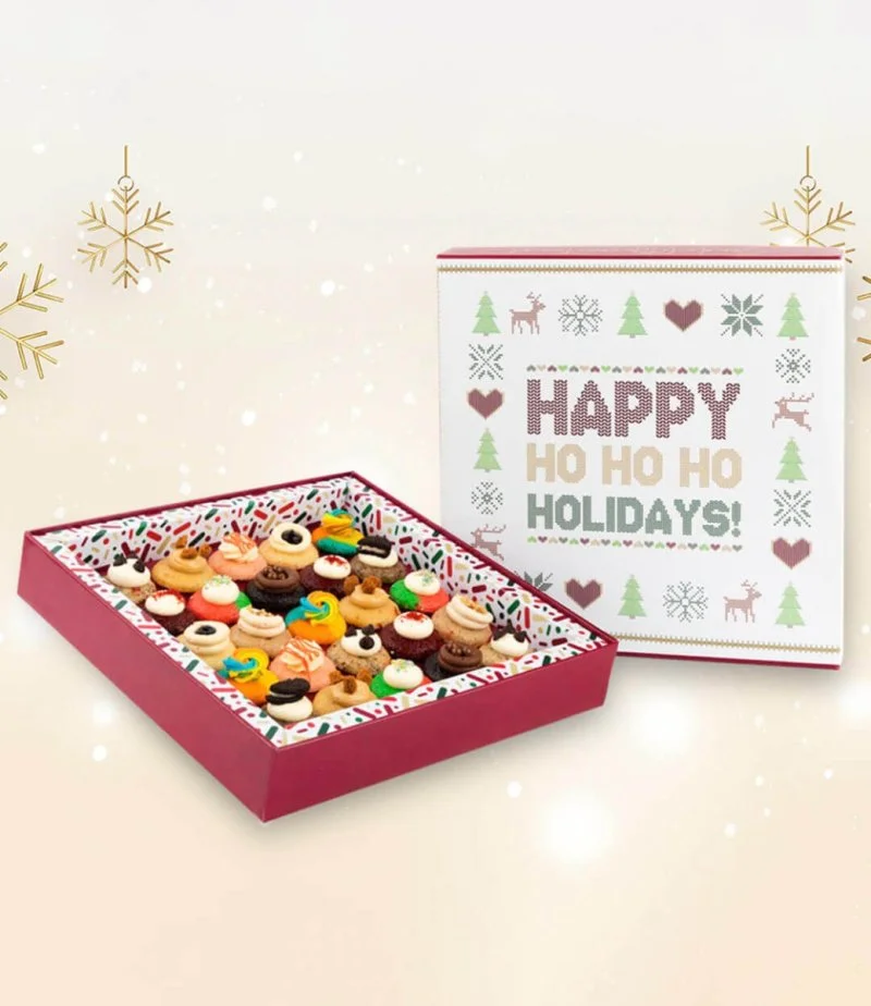Sweater Weather - Box of 25 Festive Cupcakes By Sugargram