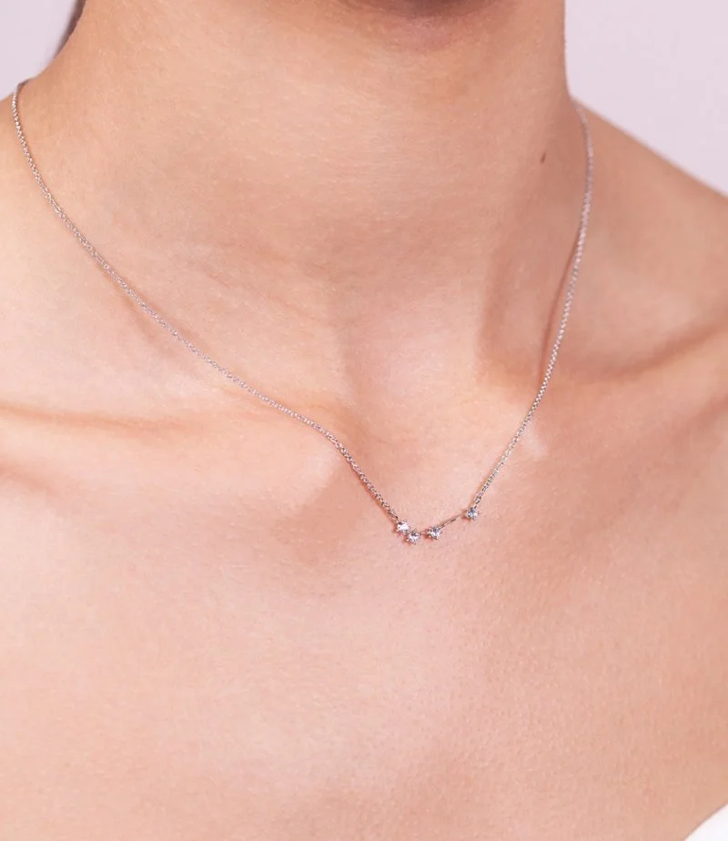 Aries Star Sign Necklace - Silver By Lily & Rose