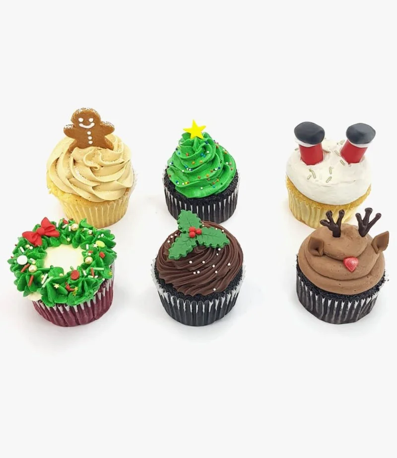 Assorted Christmas Cupcakes By Cake Social