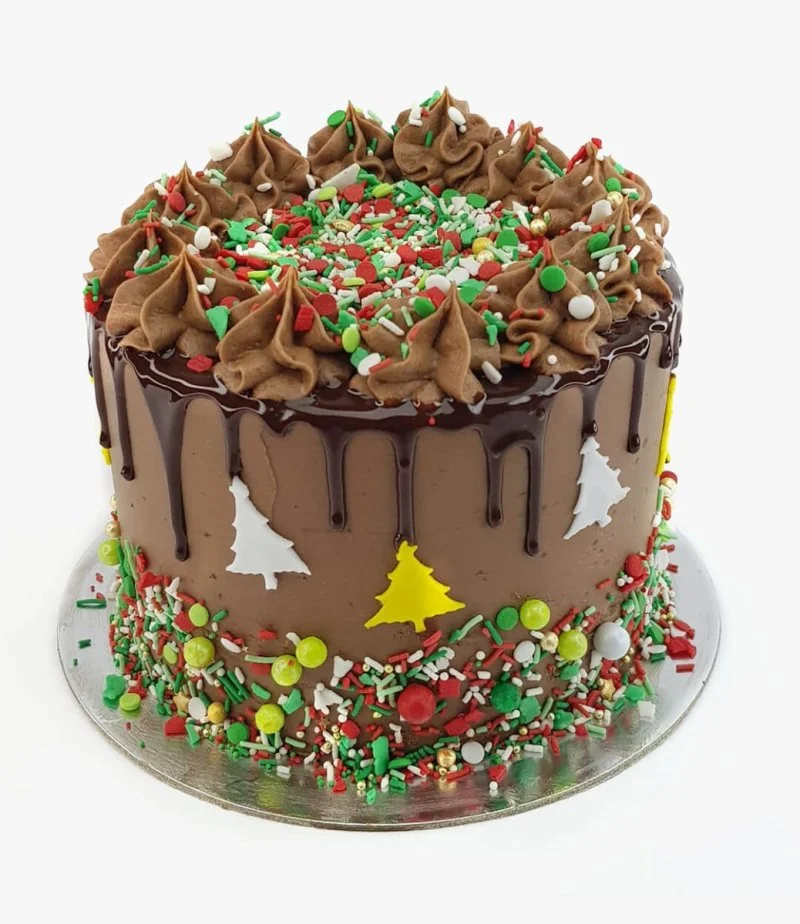 Christmas Chocolate Cake By Cake Social