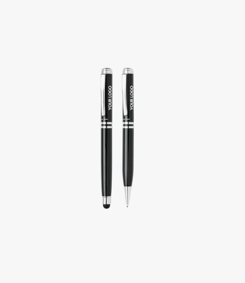 مجموعة أقلام ديسكو من سويس بيك - أسود/فضي