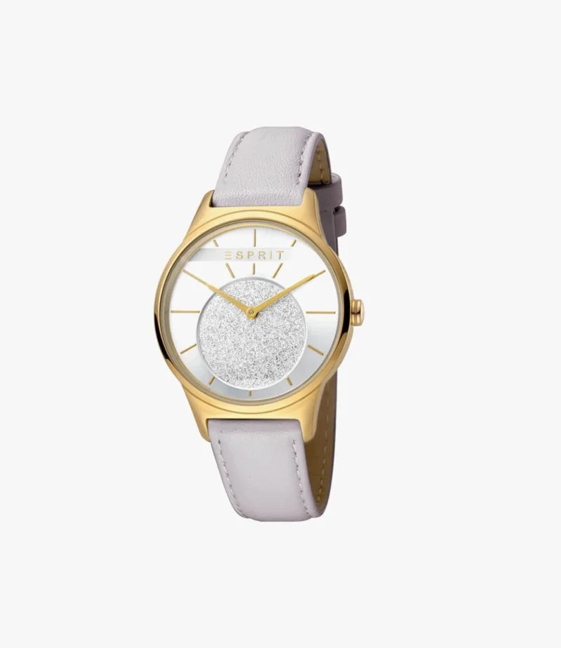Esprit Casual Leather-Watch Operation Analog Bakarb Women