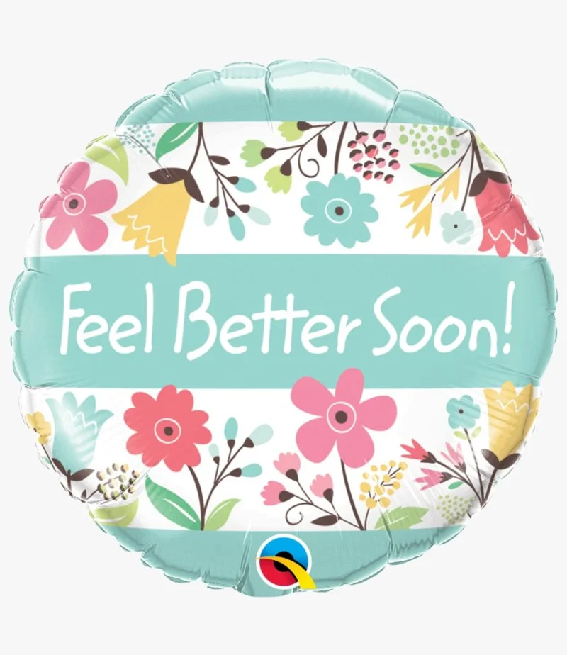 Feel Better Soon! Floral Balloon